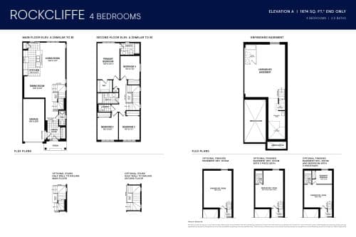 Rockcliffe 4 Bedrooms floor plan
