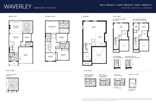 Waverley 4 Bedrooms with Guest Suite floor plan